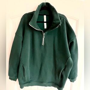 lululemon athletica Deep Green Half-Zip Hoodie